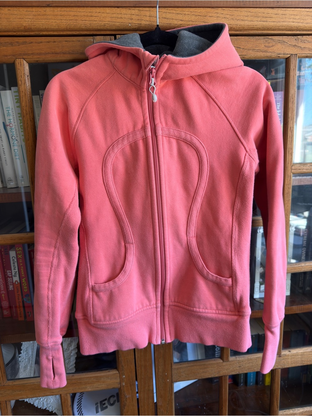 Vintage Lululemon Scuba Hoodie Coral Pink Size 6